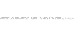 GT Apex 16 Valve Twin Cam 16 Decal